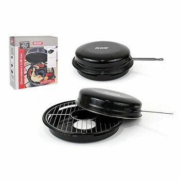 Bärbar Grill Algon Svart 47 x 33 x 12 cm (4 antal) (Ø 30 cm)