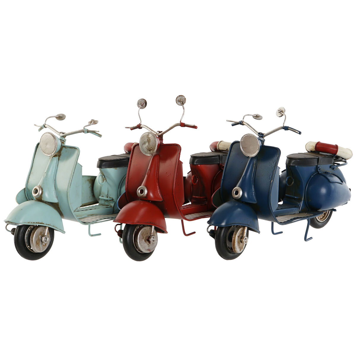 Prydnadsfigur Home ESPRIT Motorcykel 26,5 x 11 x 17 cm (3 antal) - 4