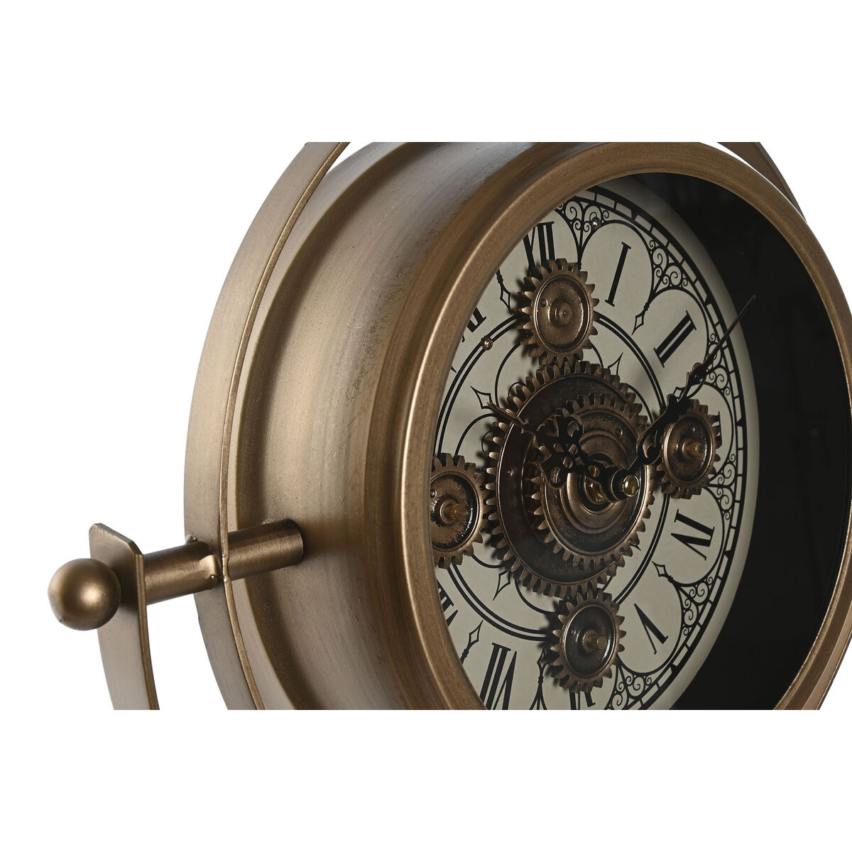 bordsklocka Home ESPRIT Gyllene Vintage - 2