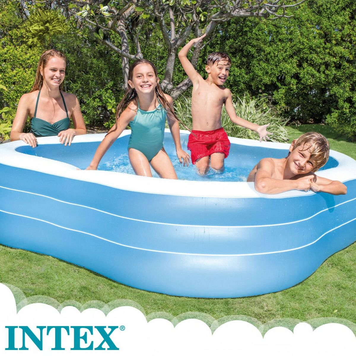 Upplåsbar bassäng   Intex 57495NP         1250 L 229 x 56 x 229 cm - 2