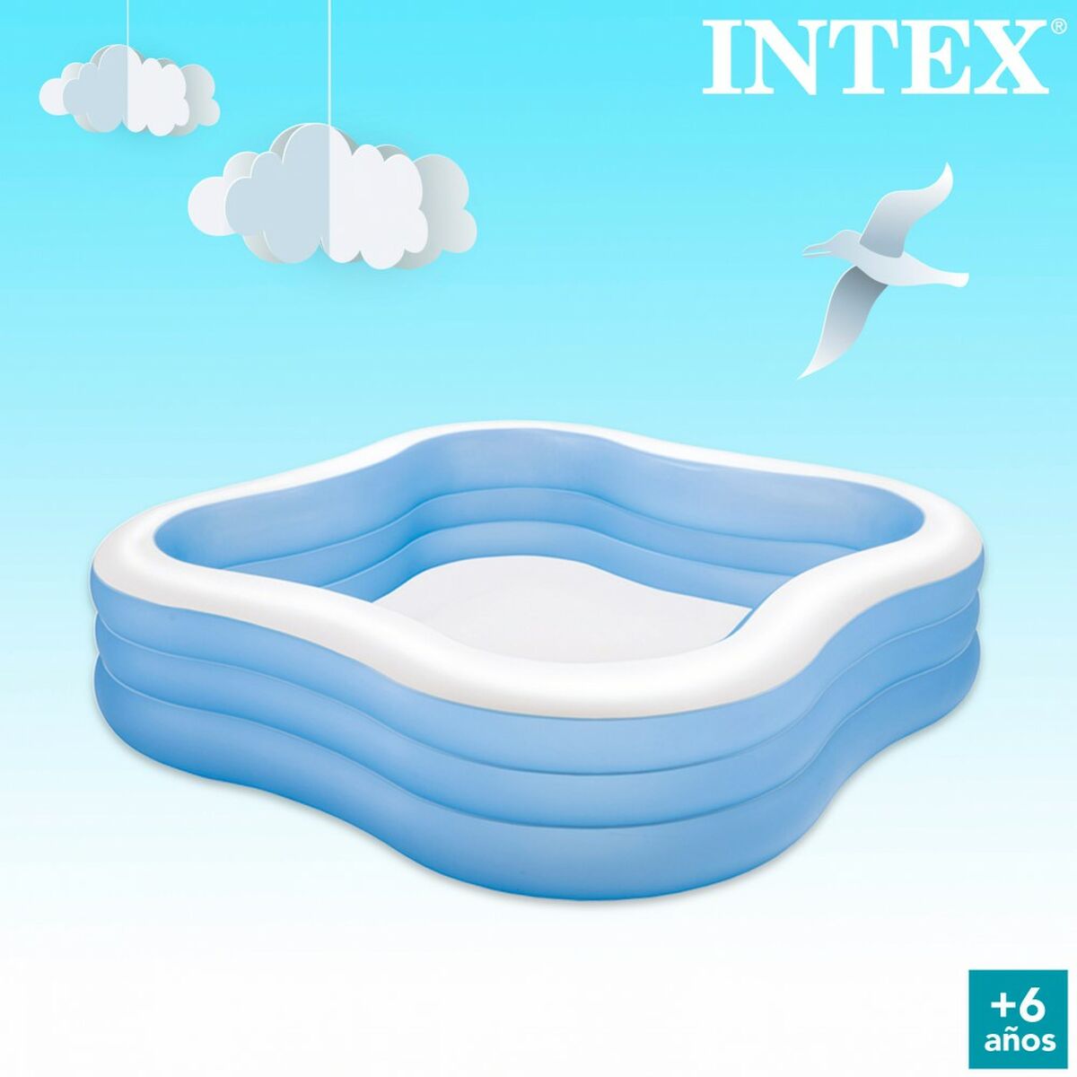Upplåsbar bassäng   Intex 57495NP         1250 L 229 x 56 x 229 cm - 5