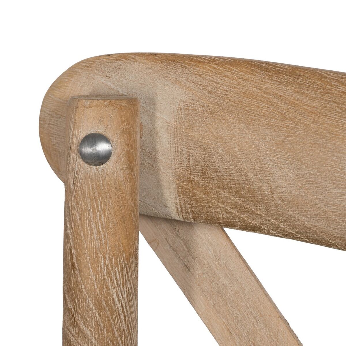 Matsalsstol Beige Naturell Gummiträ Bomull Polyester 44 x 42 x 88 cm - 7