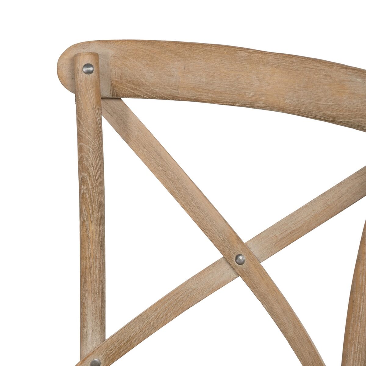 Matsalsstol Beige Naturell Gummiträ Bomull Polyester 44 x 42 x 88 cm - 6