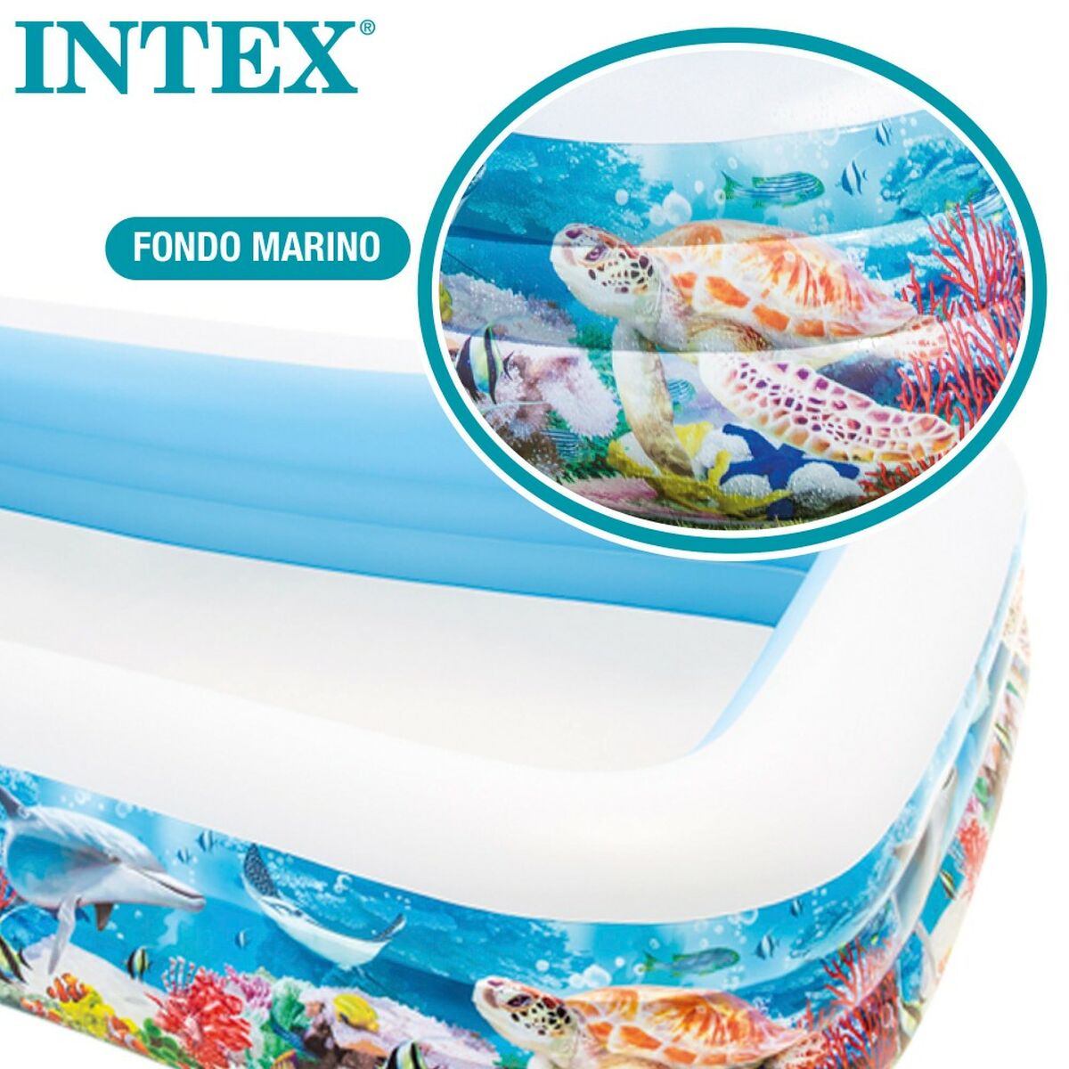 Upplåsbar bassäng Intex Tropiskt 1020 L 305 x 56 x 183 cm - 10