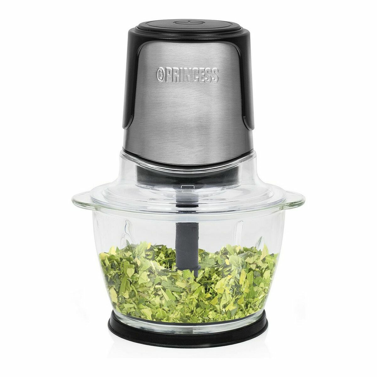 Köttkvarn Princess 221051 Picadora Svart Glas Rostfritt stål 300 W 1 L - 2