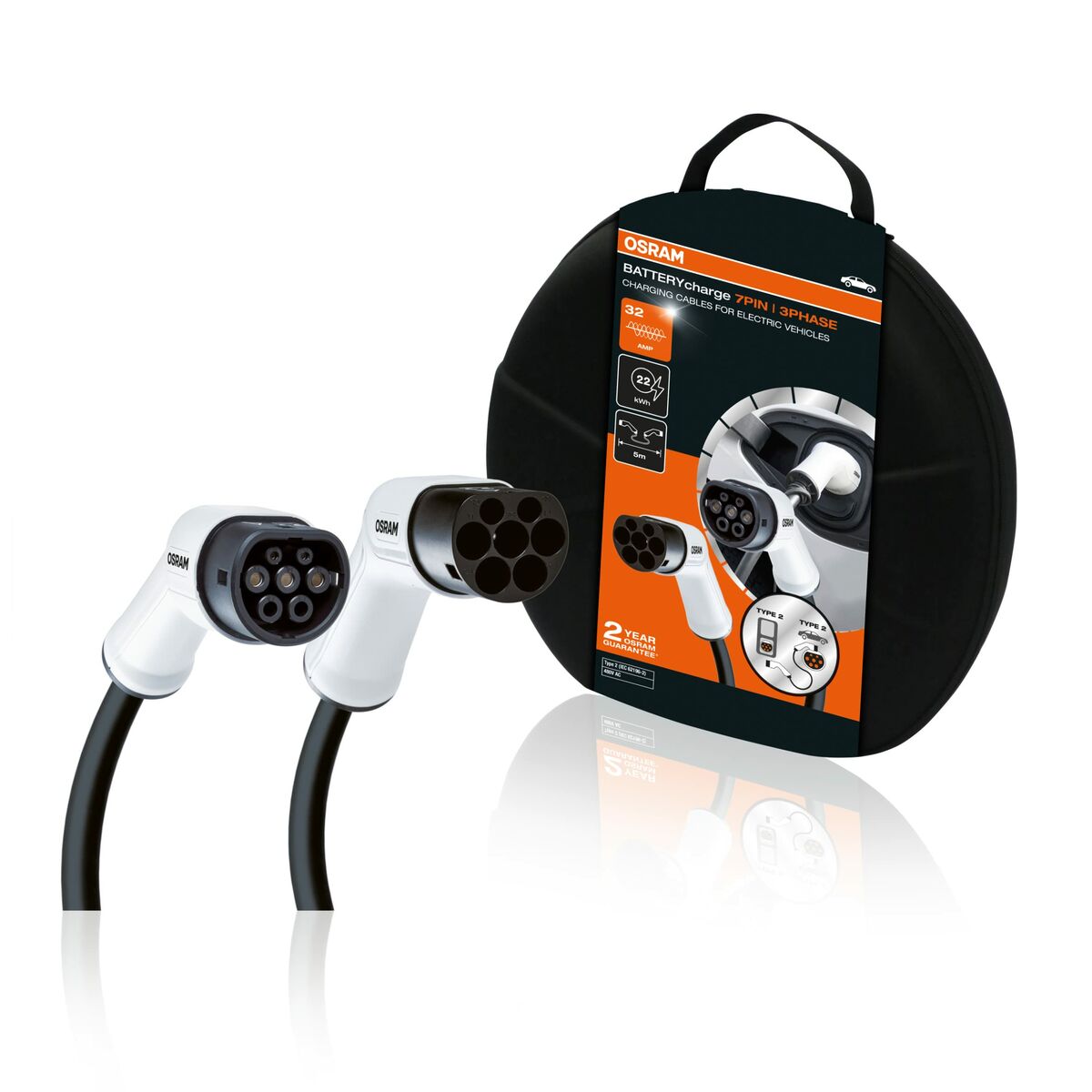 Laddkabel för elbil Osram OSOCC23P05 22000 W 32 A Fas 3