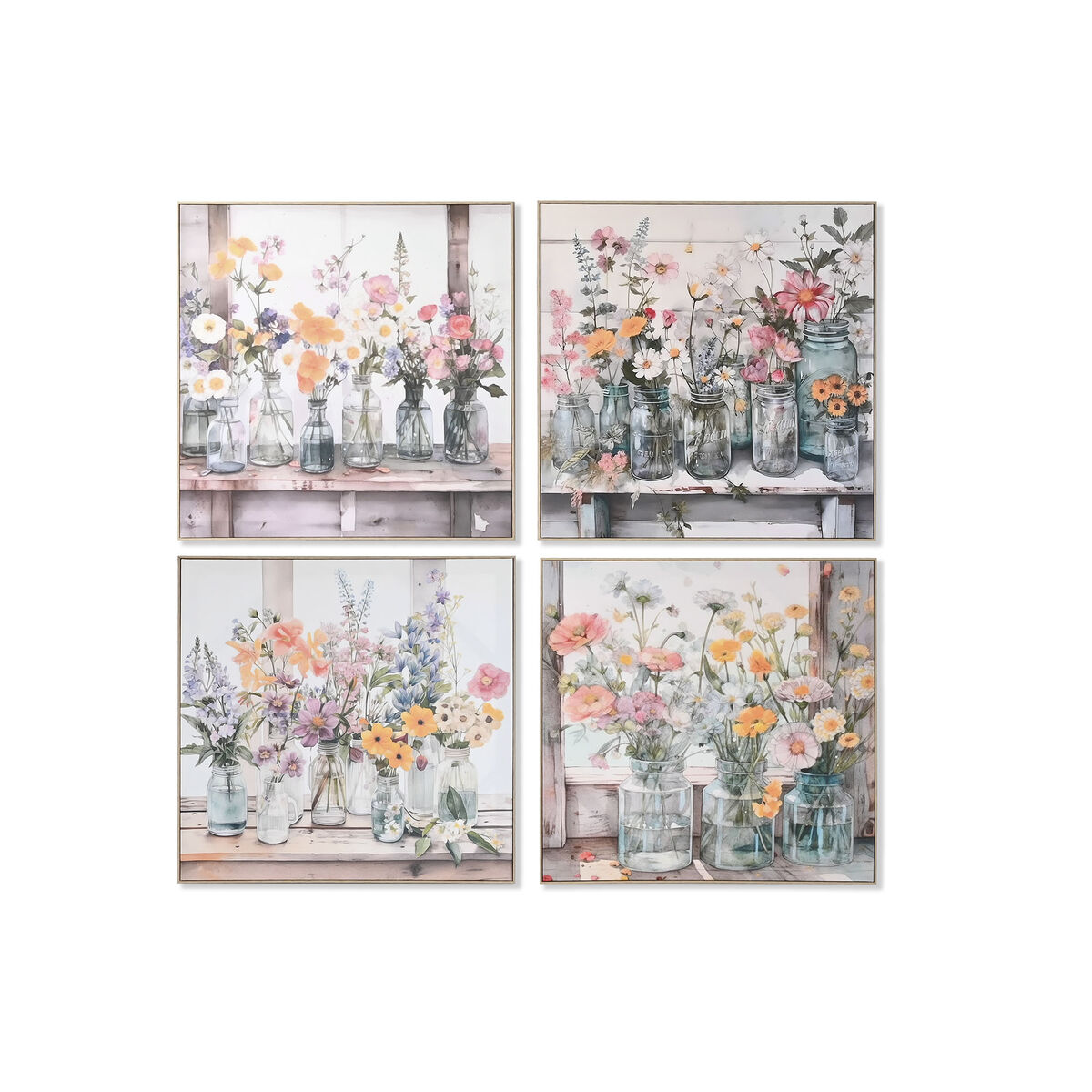 Kanvas Home ESPRIT polystyren Kanvas 80 x 3,5 x 80 cm