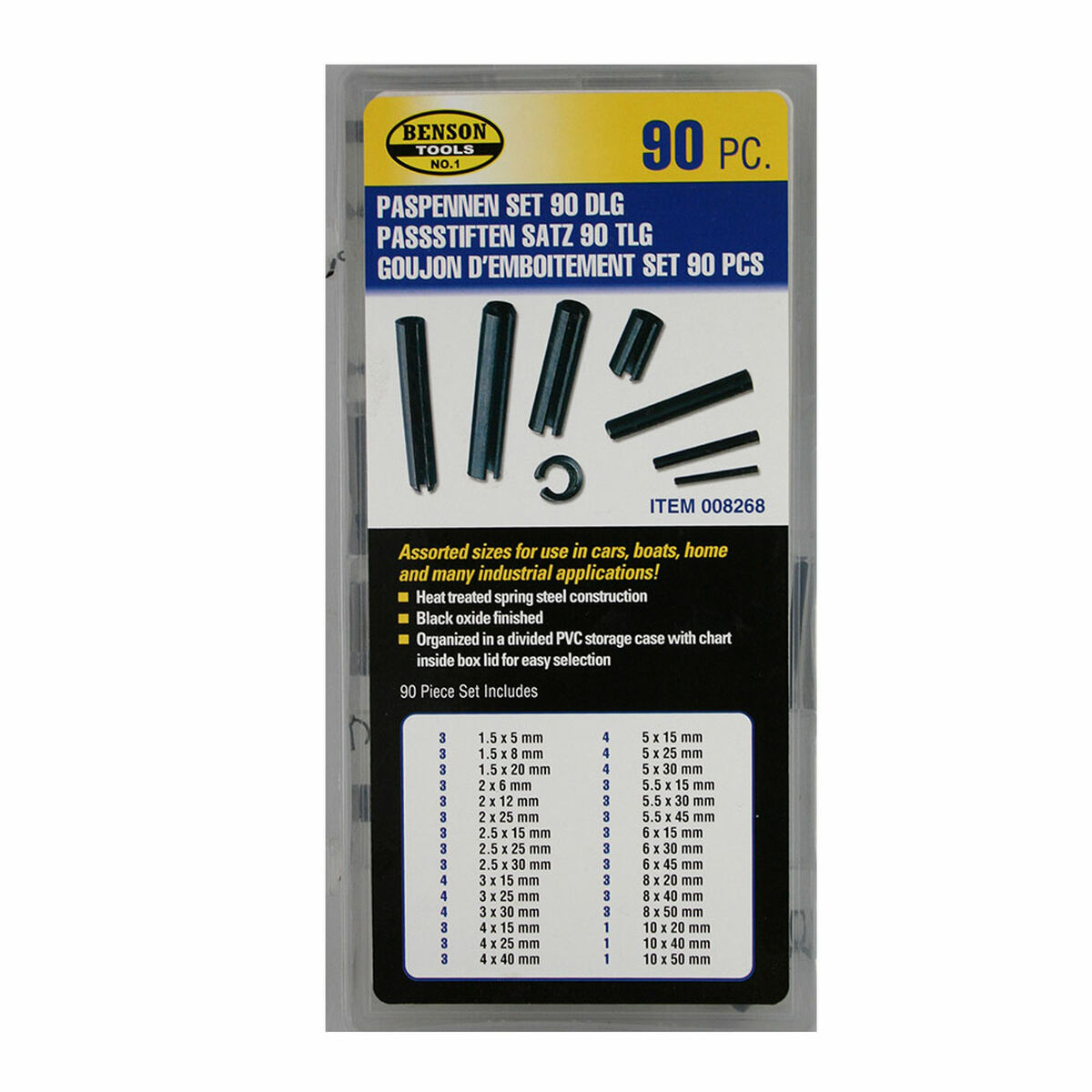 Verktygsutrustning Bensontools Kavlar 90 Delar