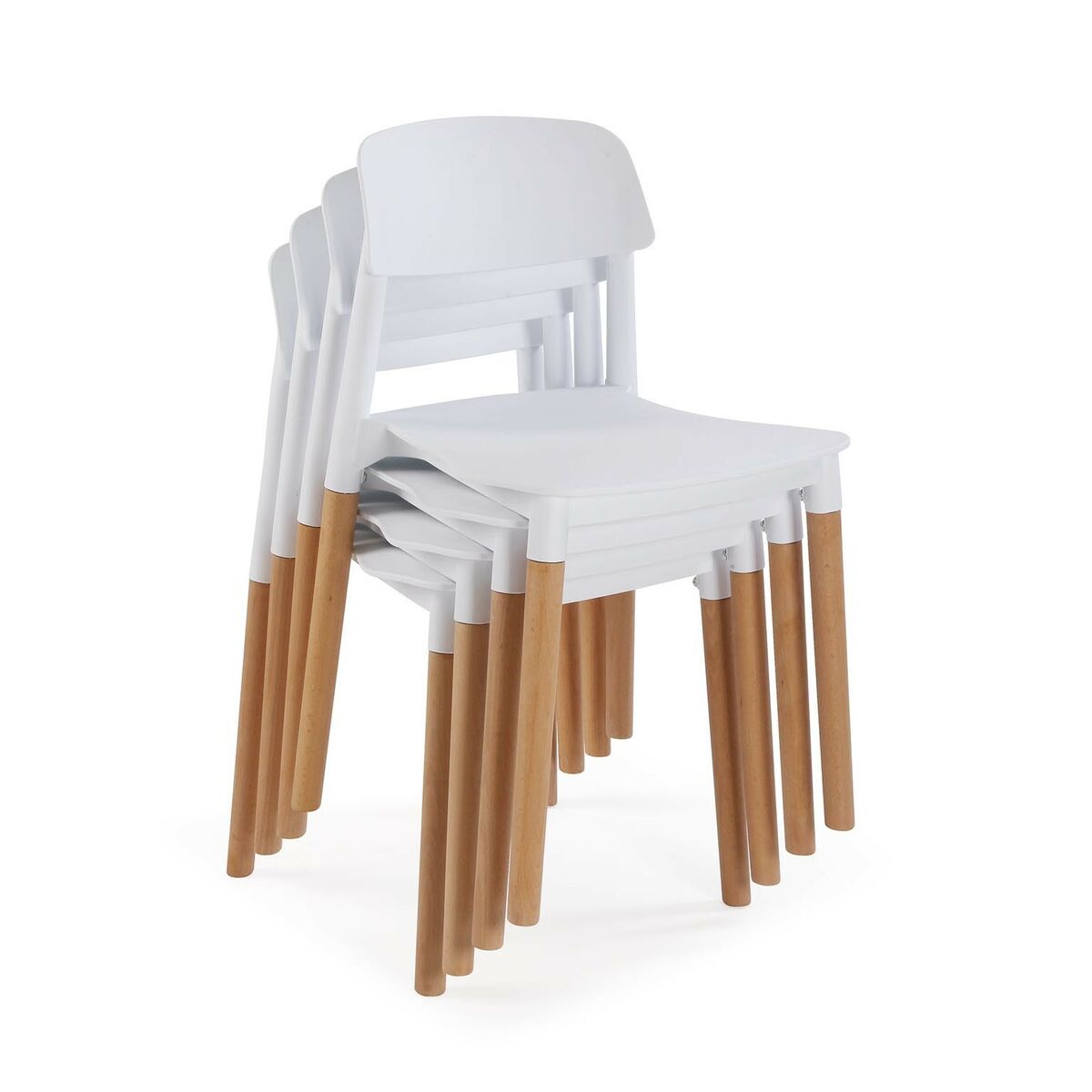 Stol Versa Vit 45 x 76 x 42 cm (4 antal) - 6