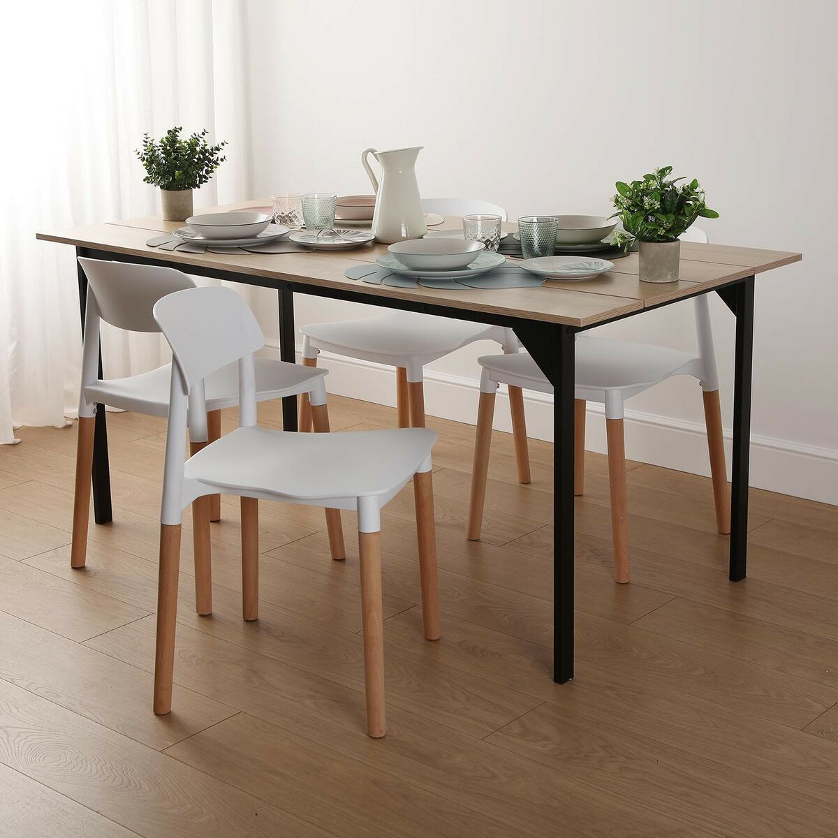 Stol Versa Vit 45 x 76 x 42 cm (4 antal) - 3