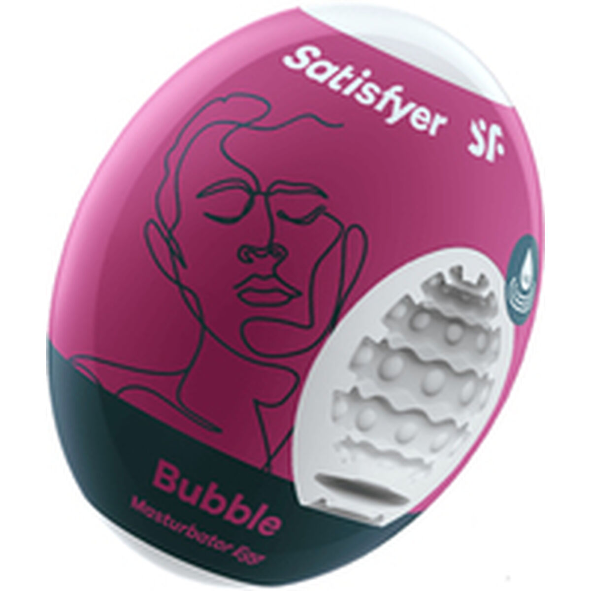 Onani-ägg Satisfyer Bubble Hydro Active Vit Cerise - 3