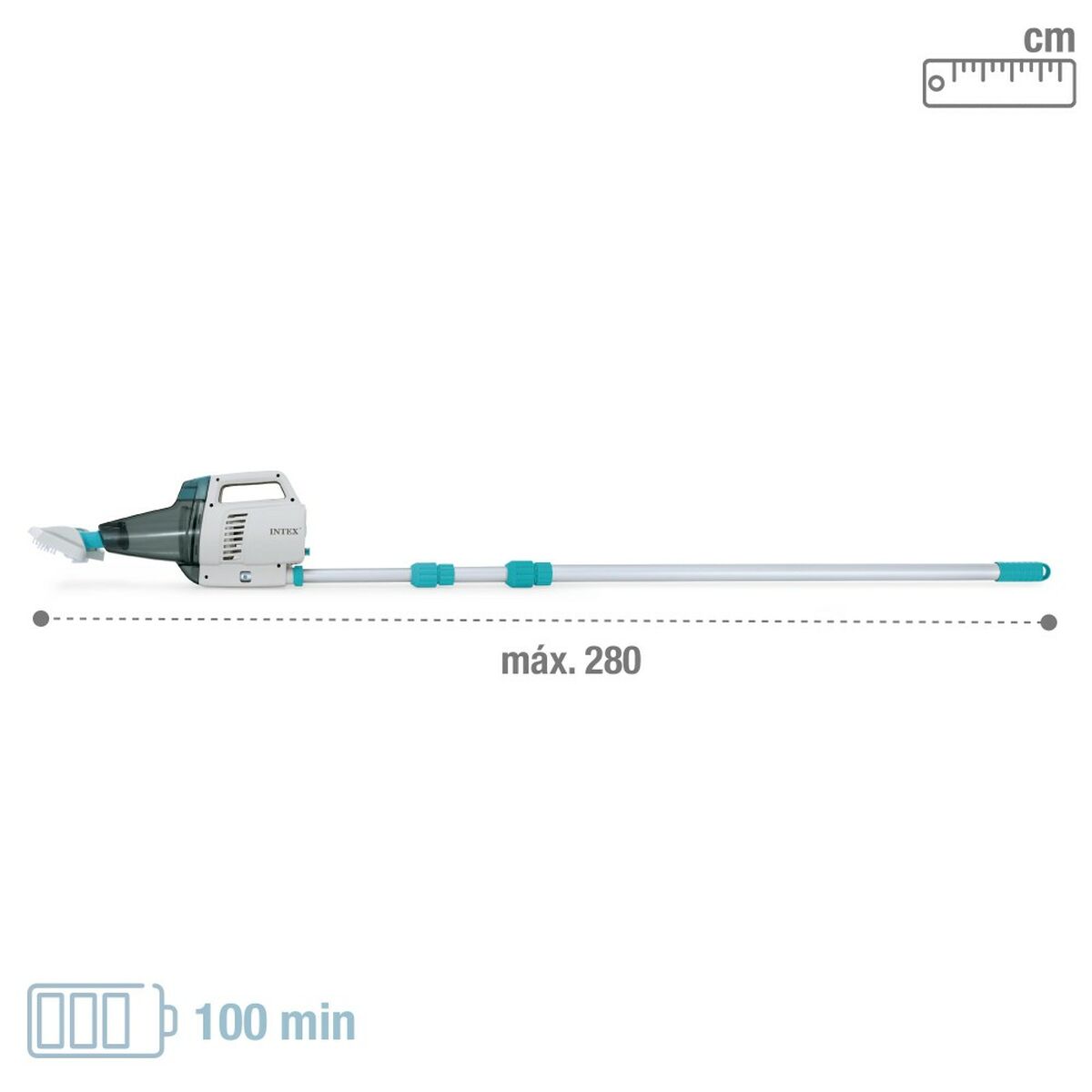 Handhållen Pool Cleaner Intex 18 x 280 x 21 cm (4 antal) - 14
