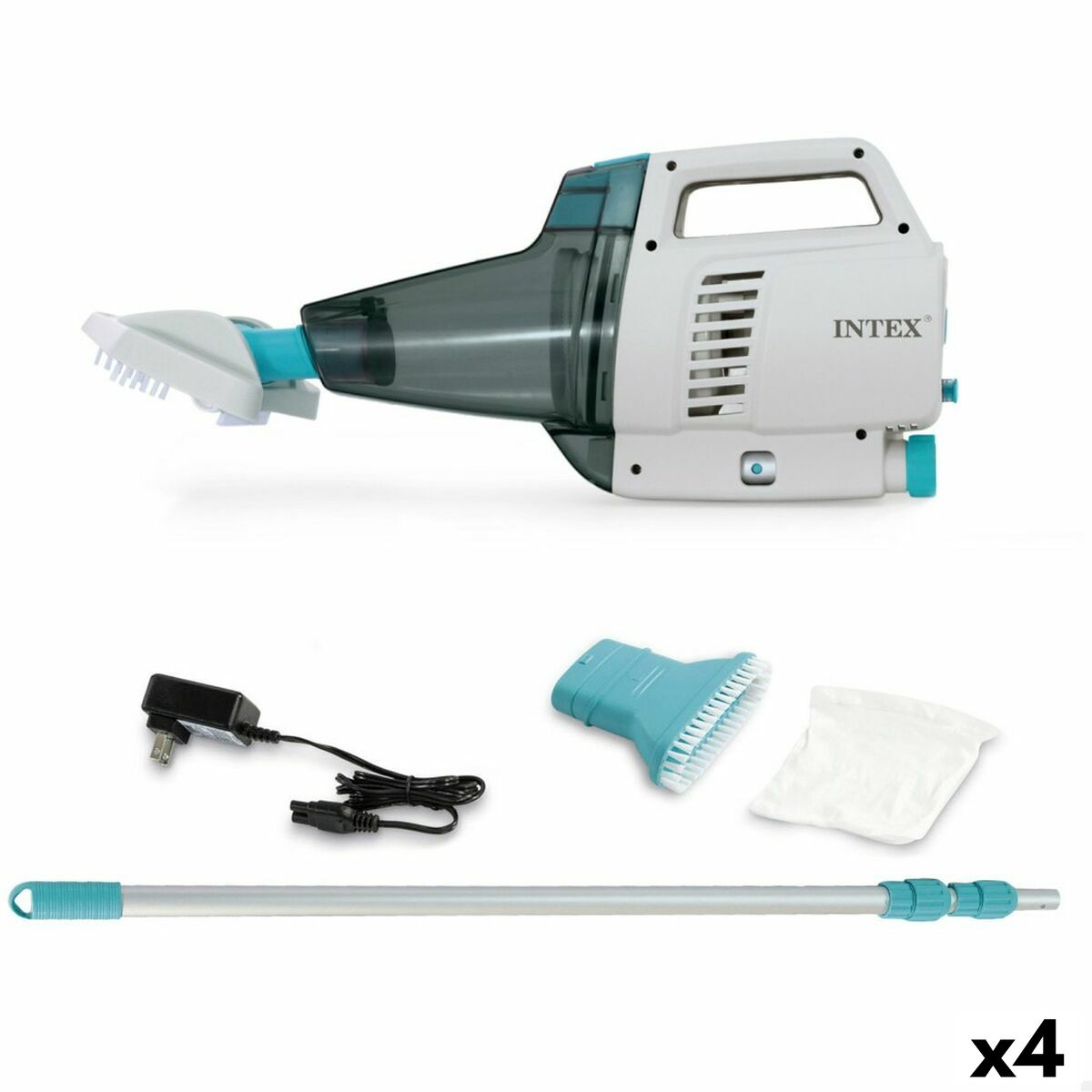 Handhållen Pool Cleaner Intex 18 x 280 x 21 cm (4 antal) - 8