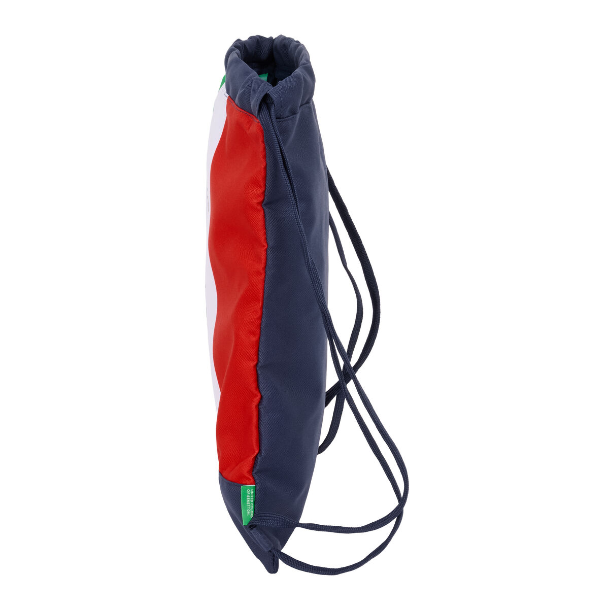 Skopåse med remmar Benetton Flag Marinblå 35 x 40 x 1 cm - 2