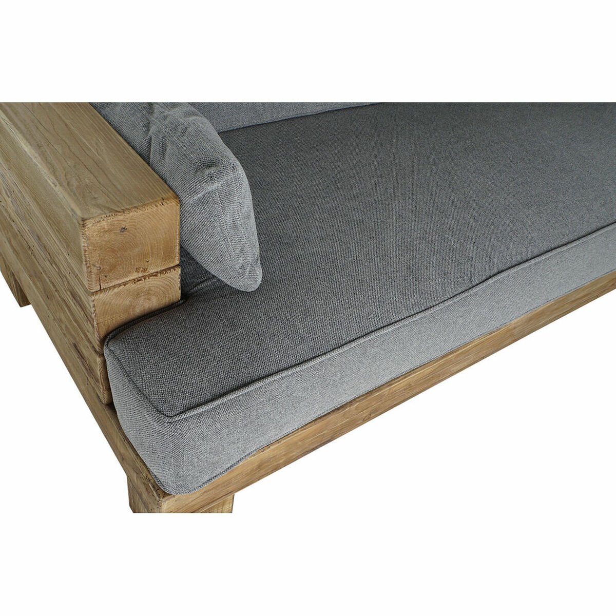 Soffa DKD Home Decor Grå Naturell Alpino 224 x 95 x 82 cm - 2