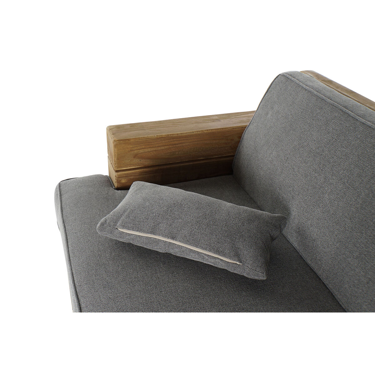 Soffa DKD Home Decor Grå Naturell Alpino 224 x 95 x 82 cm - 4