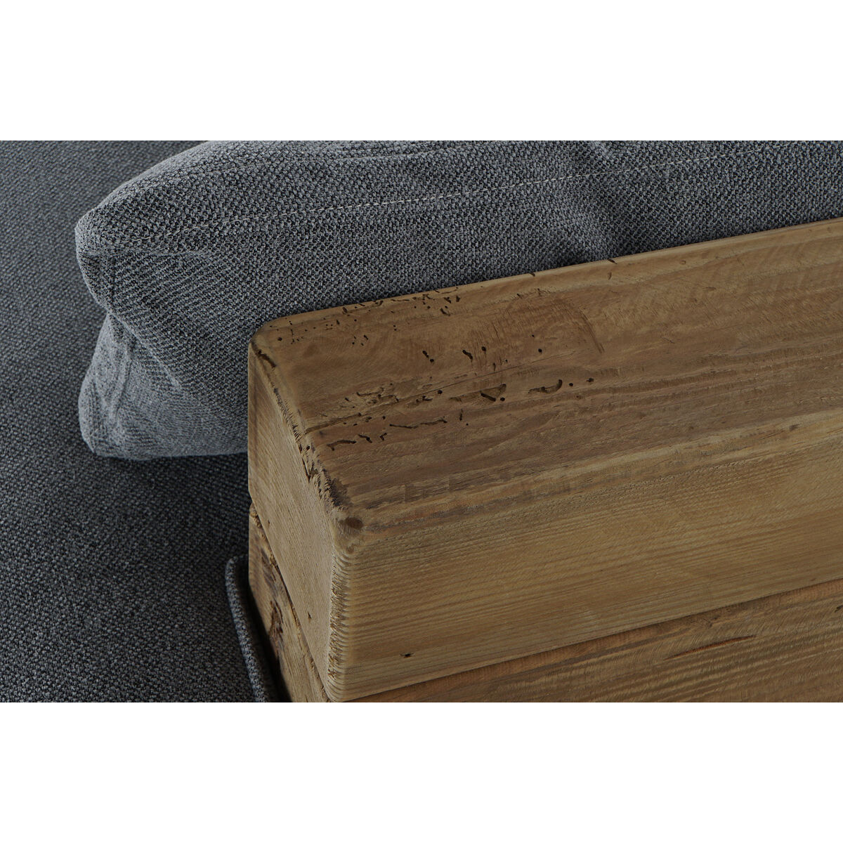Soffa DKD Home Decor Grå Naturell Alpino 224 x 95 x 82 cm - 5