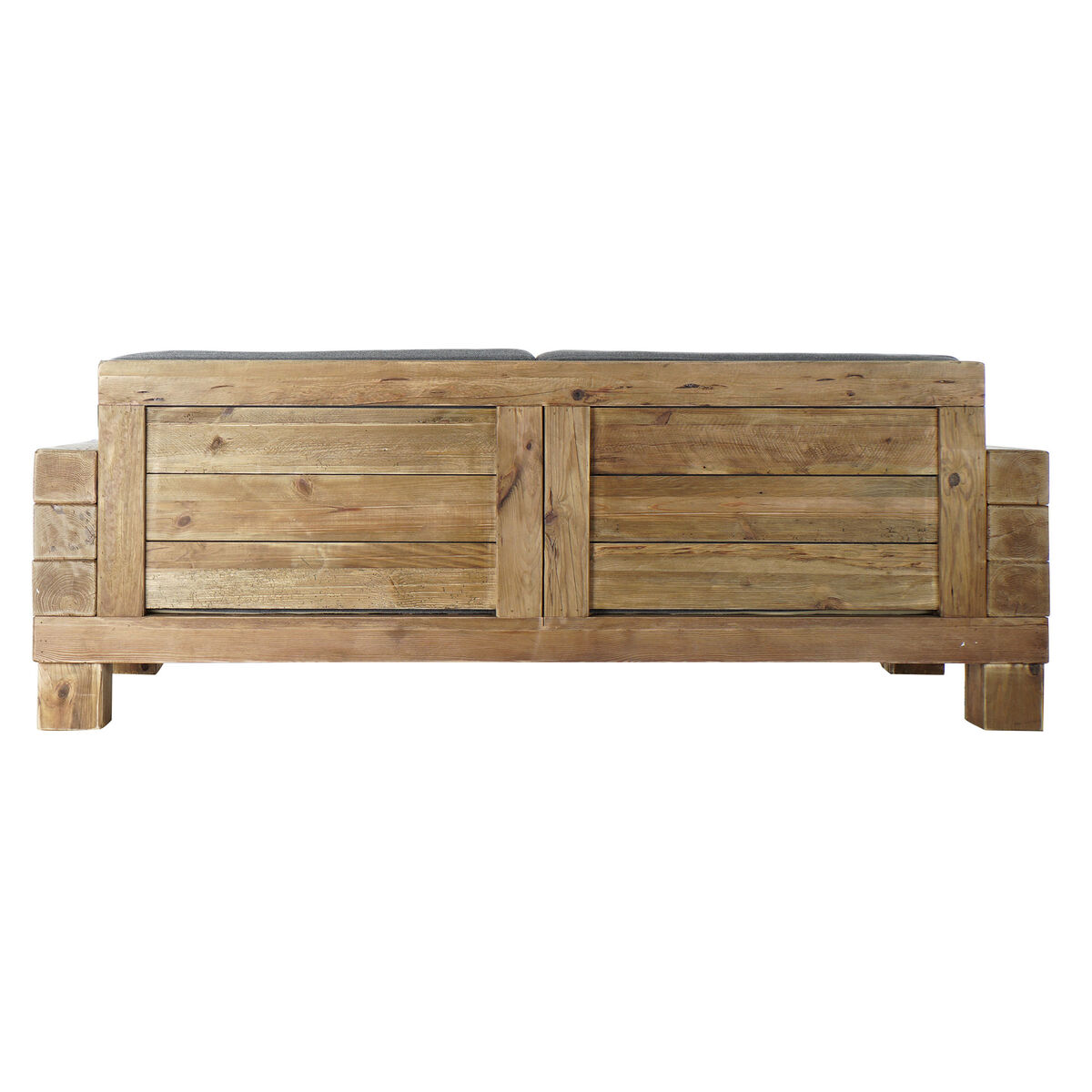 Soffa DKD Home Decor Grå Naturell Alpino 224 x 95 x 82 cm - 3