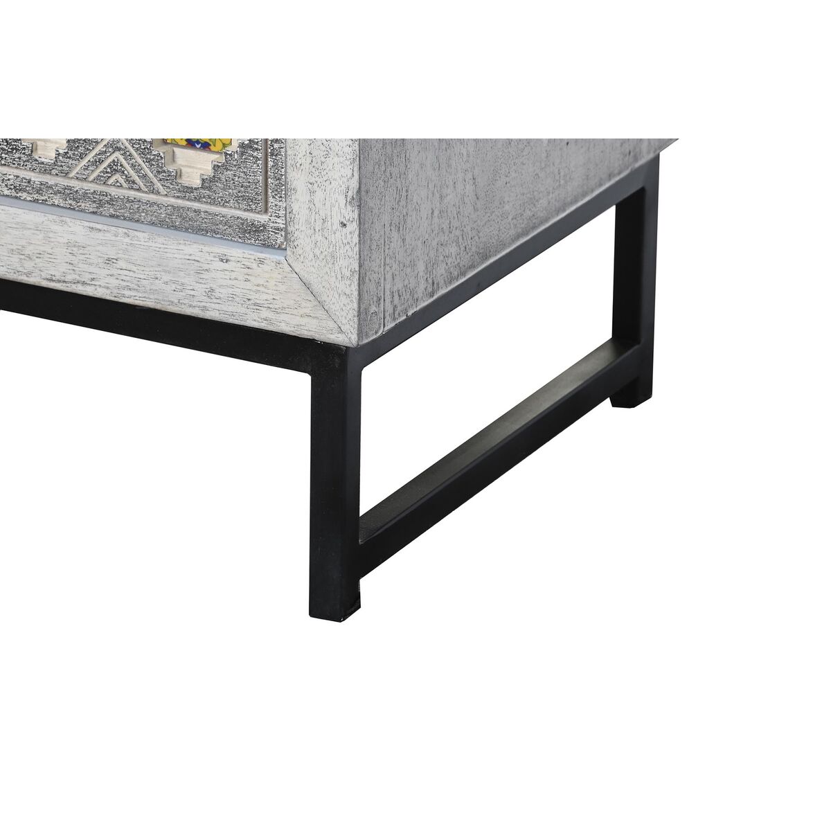 Kommod DKD Home Decor Keramik Grå Vit Mangoträ (80 x 38 x 80 cm) - 2