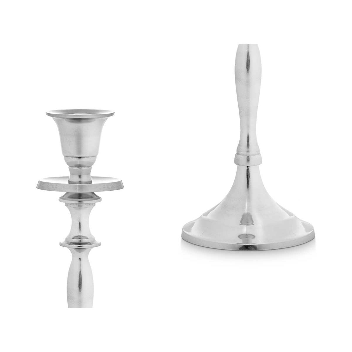 Kandelaber Silvrig Aluminium 4,5 x 23 x 8 cm (8 antal) - 2