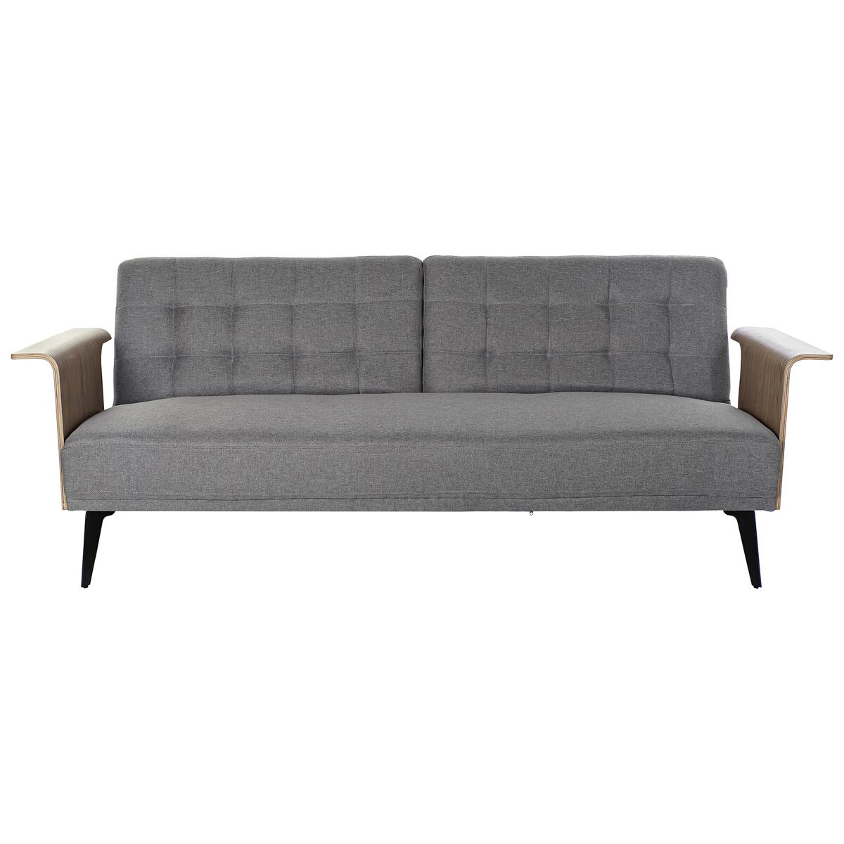 Bäddsoffa DKD Home Decor Brun Grå Metall Urban 203 x 87 x 81 cm