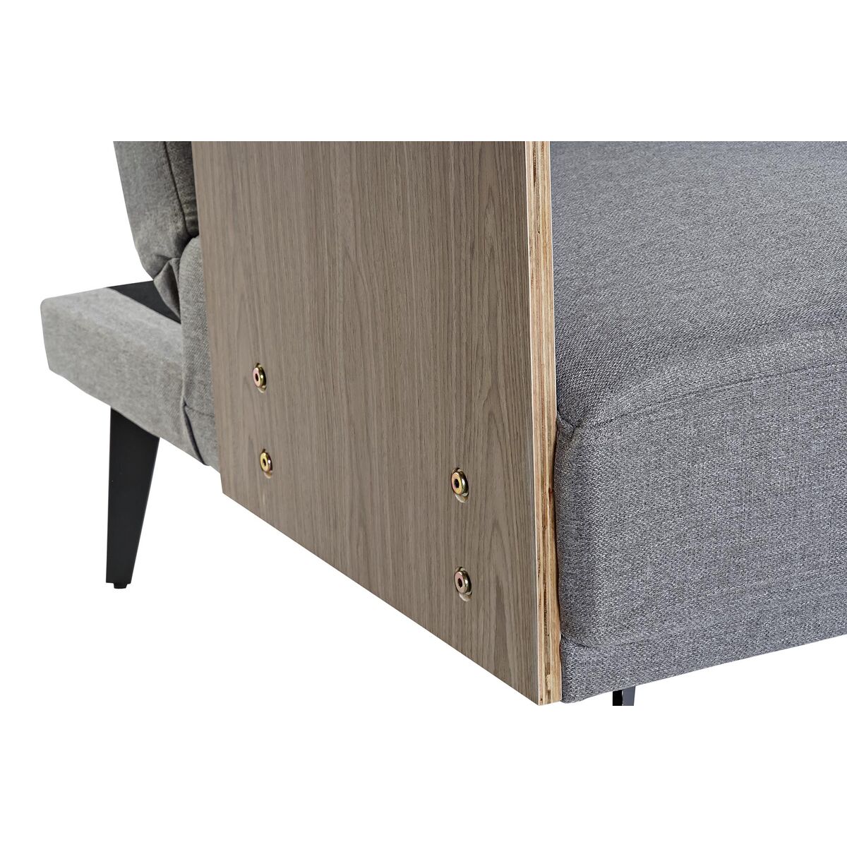 Bäddsoffa DKD Home Decor Brun Grå Metall Urban 203 x 87 x 81 cm - 3