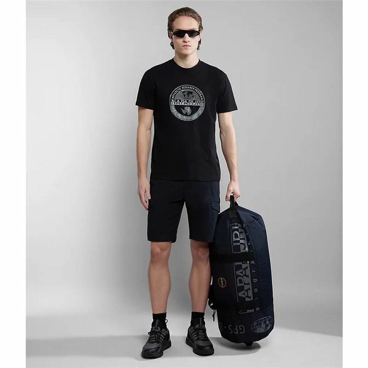 T-shirt med kortärm Herr Napapijri S-Bollo Svart - 5