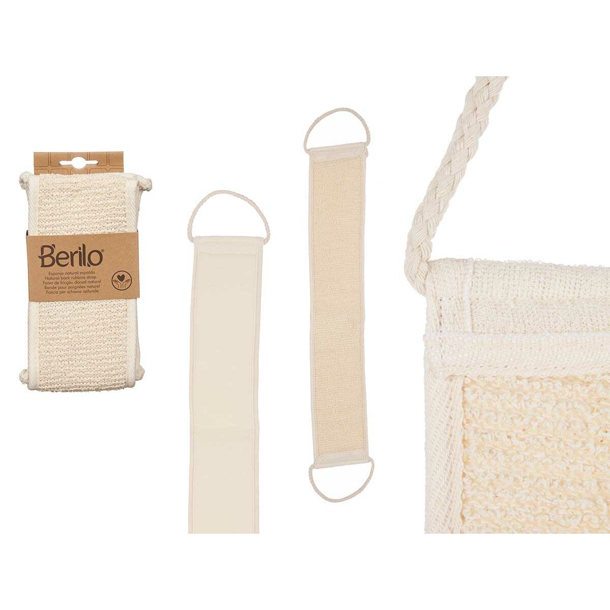 Massagesvamp Berilo B7081-16 Vit Beige (12 antal) - 3
