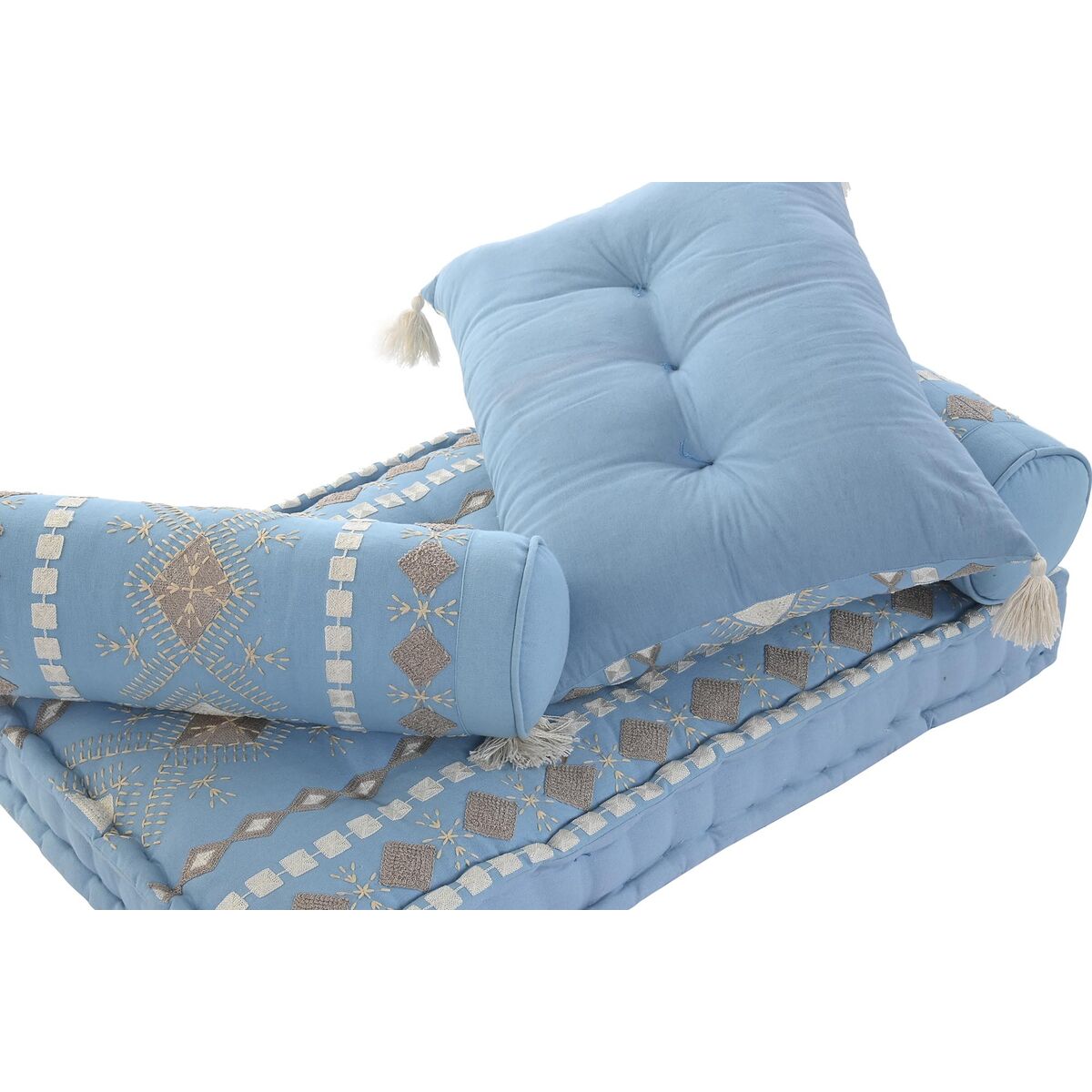 Trädgårdssoffa DKD Home Decor Blå 90 x 50 x 55 cm - 6