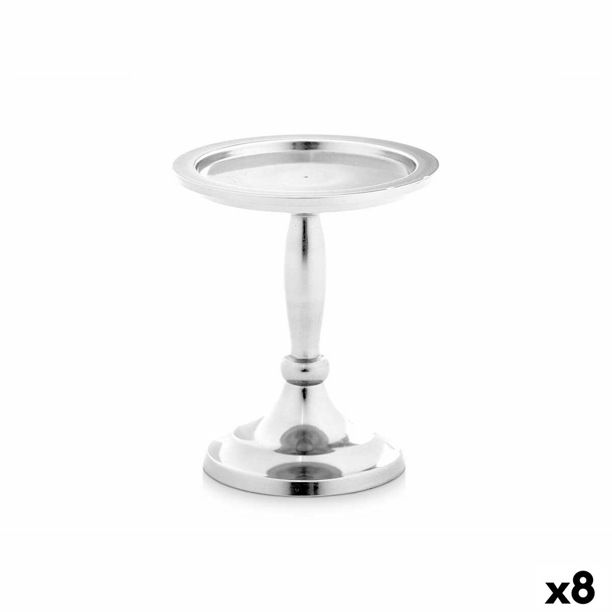 Kandelaber Silvrig Aluminium 10 x 12 x 10 cm (8 antal) - 4
