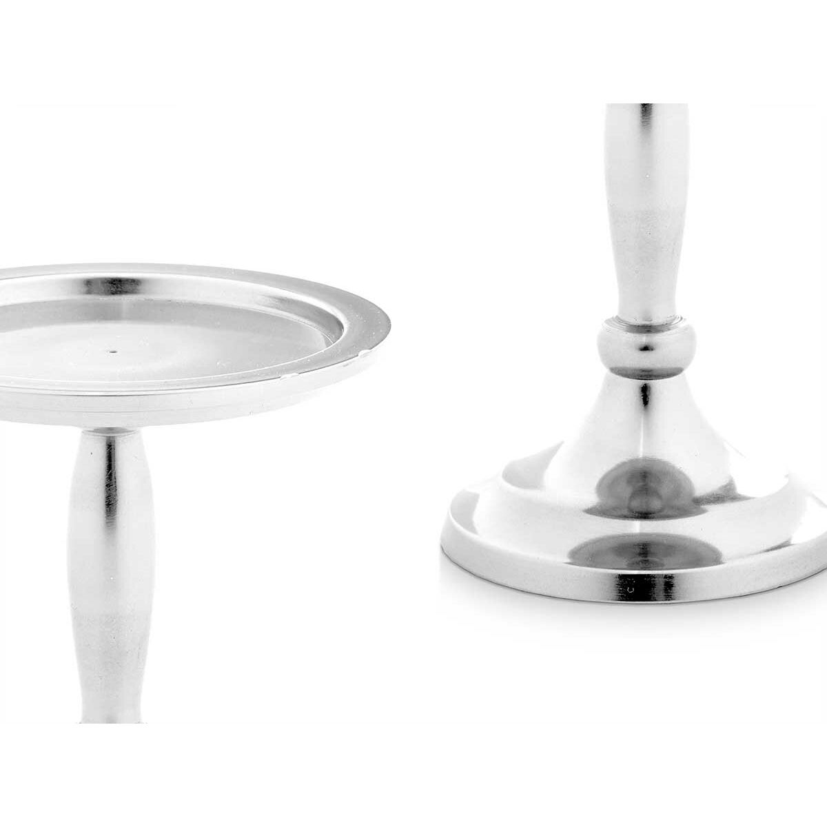 Kandelaber Silvrig Aluminium 10 x 12 x 10 cm (8 antal) - 6