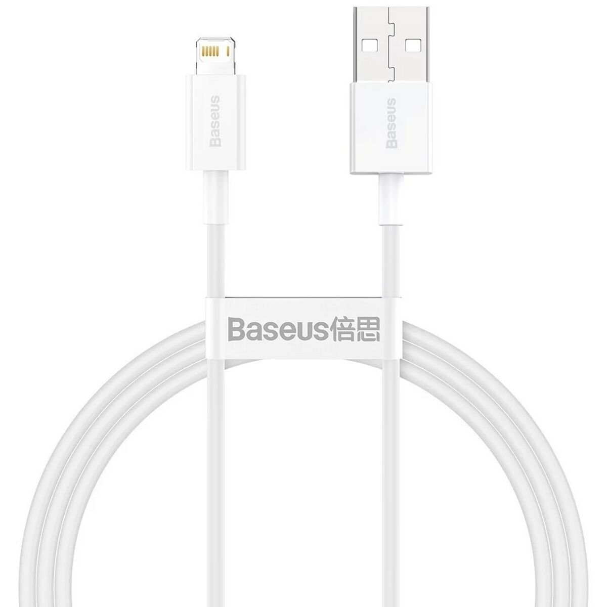 Kabel USB till Lightning Baseus CALYS-A02 Vit 1 m