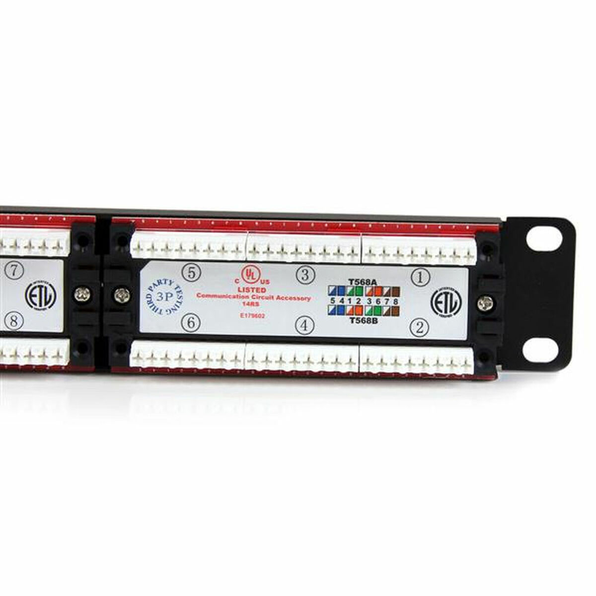Patchpanel 24 UTP Portar Kategori 6 Startech C6PANEL24 - 10