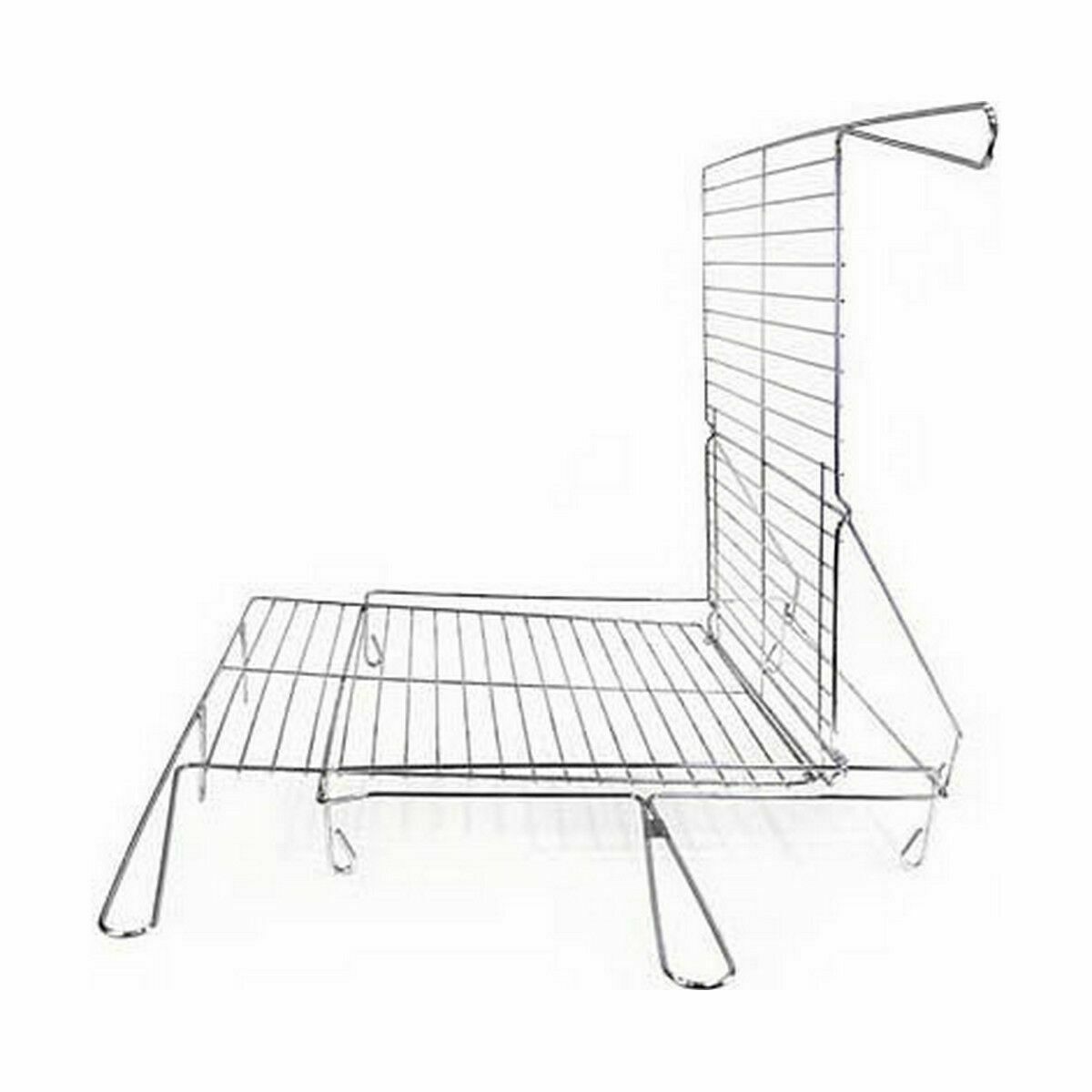 Grill Algon Kromad Roterbar Silvrig 45 x 50 x 9 cm (4 antal) - 2