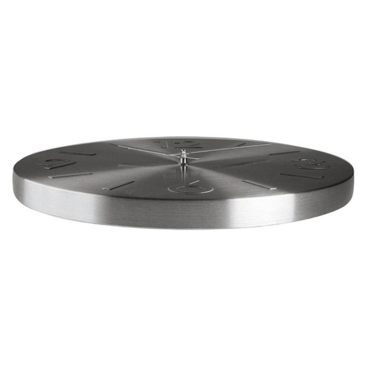 Väggklocka Versa Silvrig Metall Aluminium 4 x 35,5 x 35,5 cm - 2