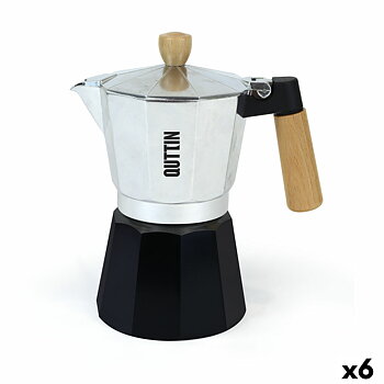 Italiensk Kaffepanna Quttin Aluminium 6 Koppar (6 antal)