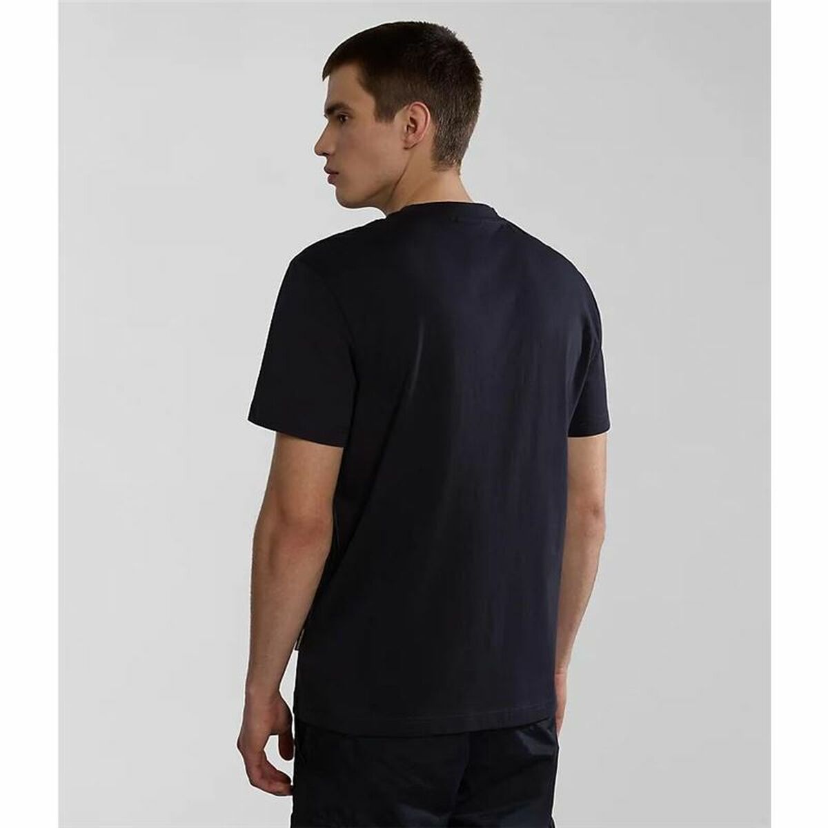 T-shirt med kortärm Herr Napapijri S-Faber Svart - 4