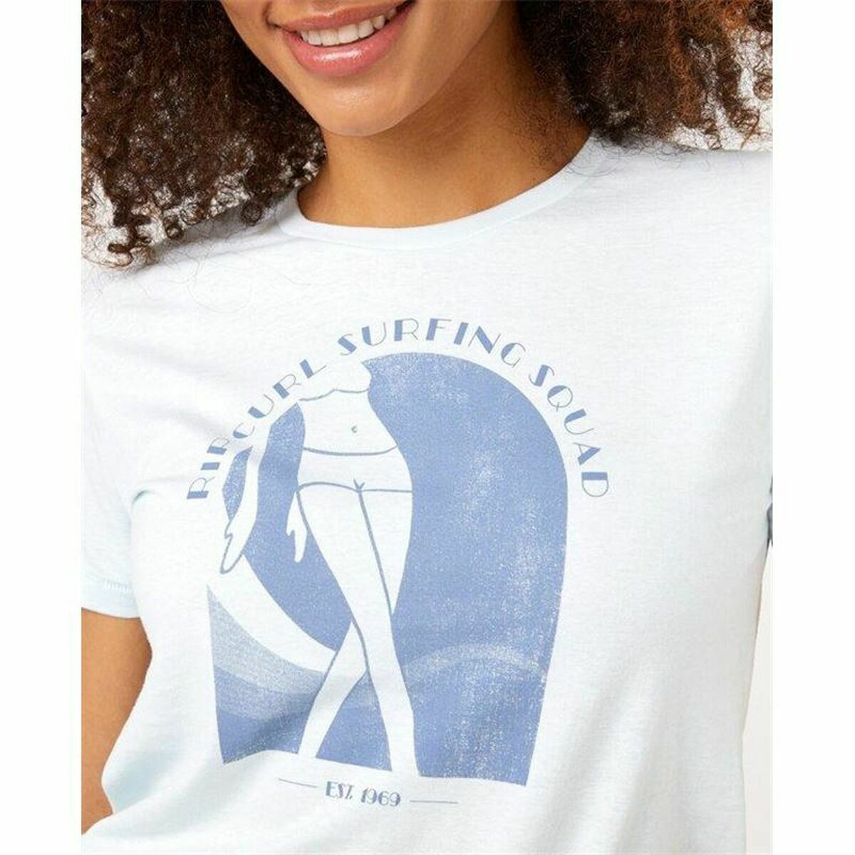 T-shirt med kortärm Rip Curl Re-Entry Crew  Vit - 2