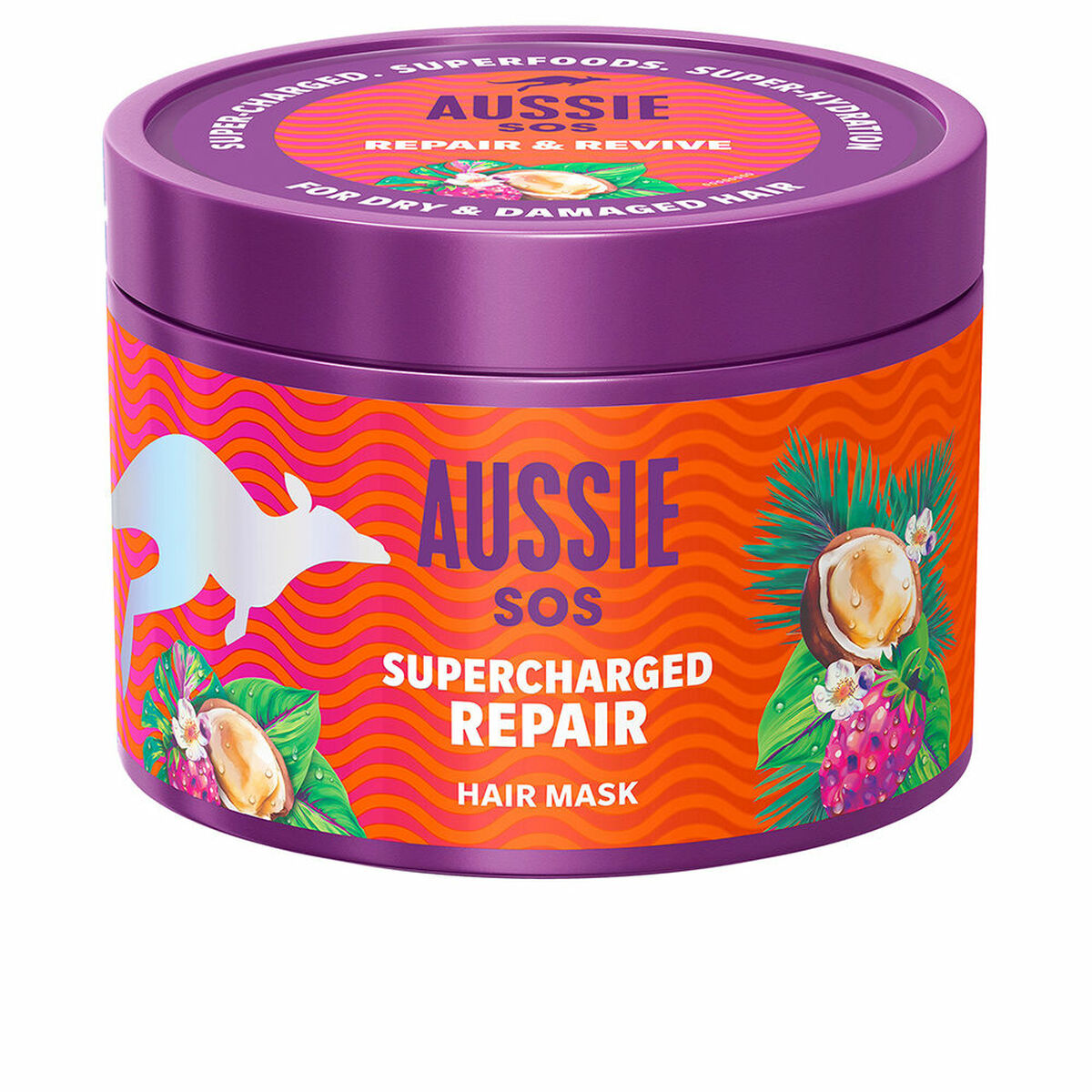 Hårinpackning Aussie SOS SUPERCHARGED REPAIR 500 ml