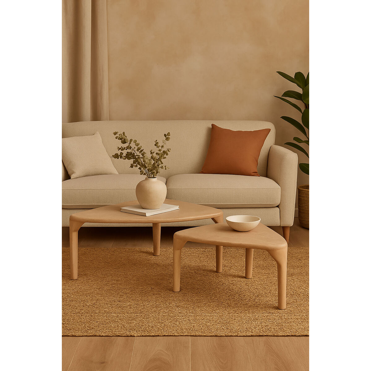 2-bordsset Home ESPRIT 11 X 60 X 38 CM - 2