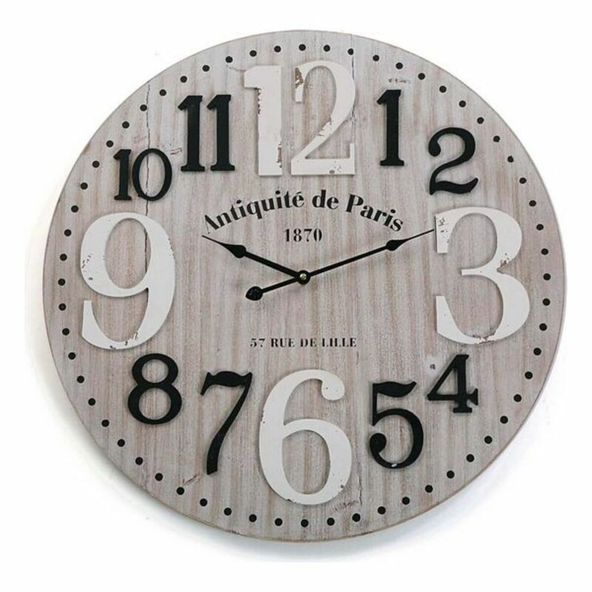 Väggklocka Versa Trä MDF (4,5 x 60 x 60 cm)