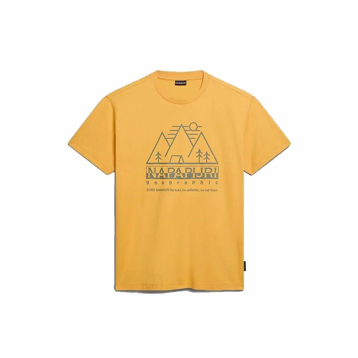 T-shirt med kortärm Herr Napapijri S-Faber Gyllene