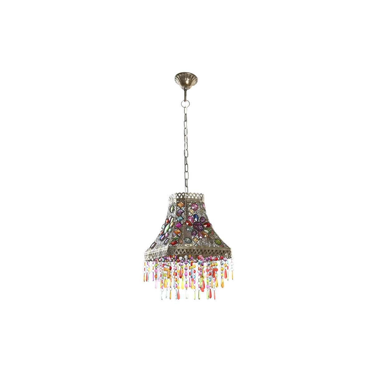 Taklampa DKD Home Decor Metall Koppar Multicolour 40 W 50 W 28 x 28 x 30 cm