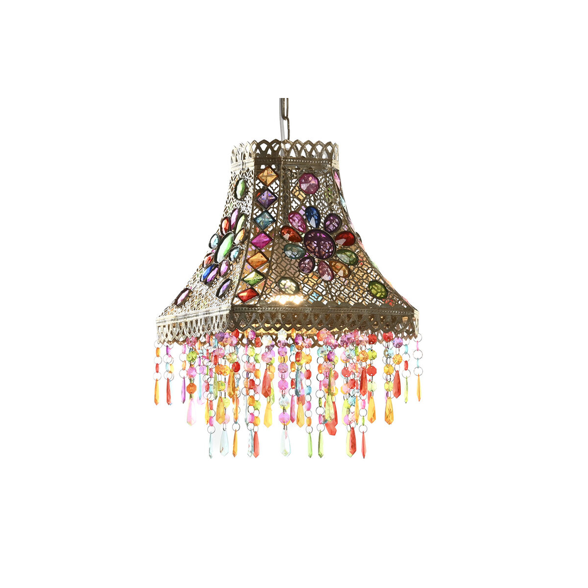 Taklampa DKD Home Decor Metall Koppar Multicolour 40 W 50 W 28 x 28 x 30 cm - 3