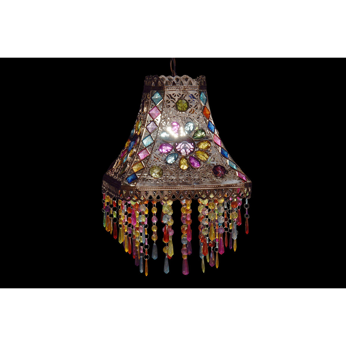 Taklampa DKD Home Decor Metall Koppar Multicolour 40 W 50 W 28 x 28 x 30 cm - 2