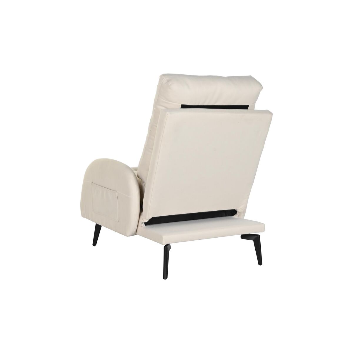 Bäddsoffa DKD Home Decor Kräm Metall Scandi 74 x 85 x 90 cm - 5