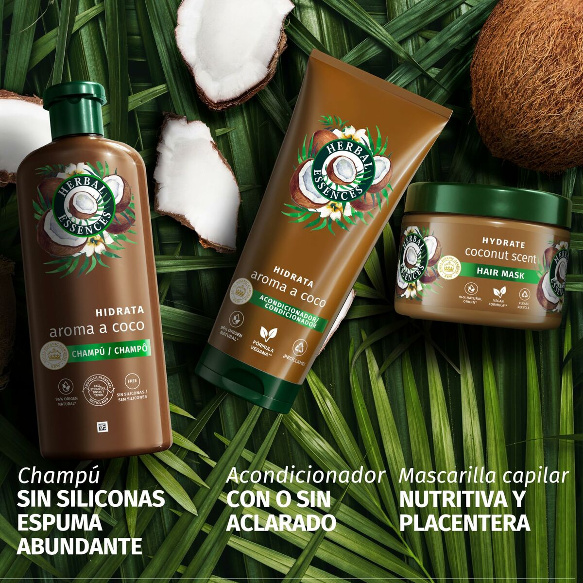 Hårinpackning Herbal Essences COCO HIDRATANTE 500 ml - 3