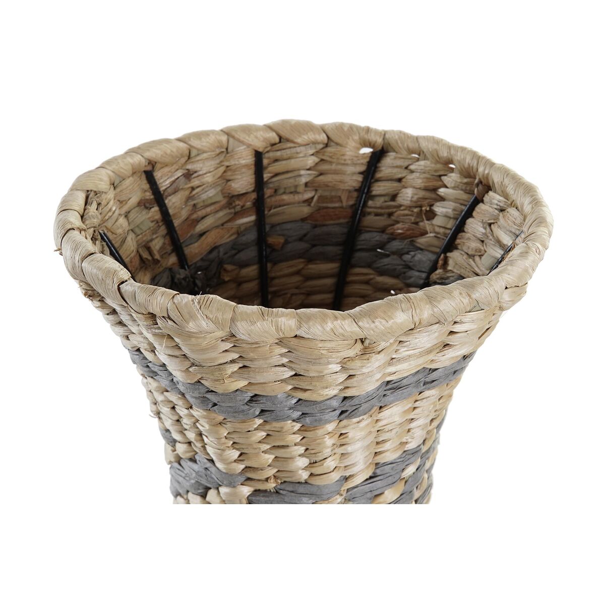 Vas DKD Home Decor Naturell Grå 25 x 25 x 41 cm - 5