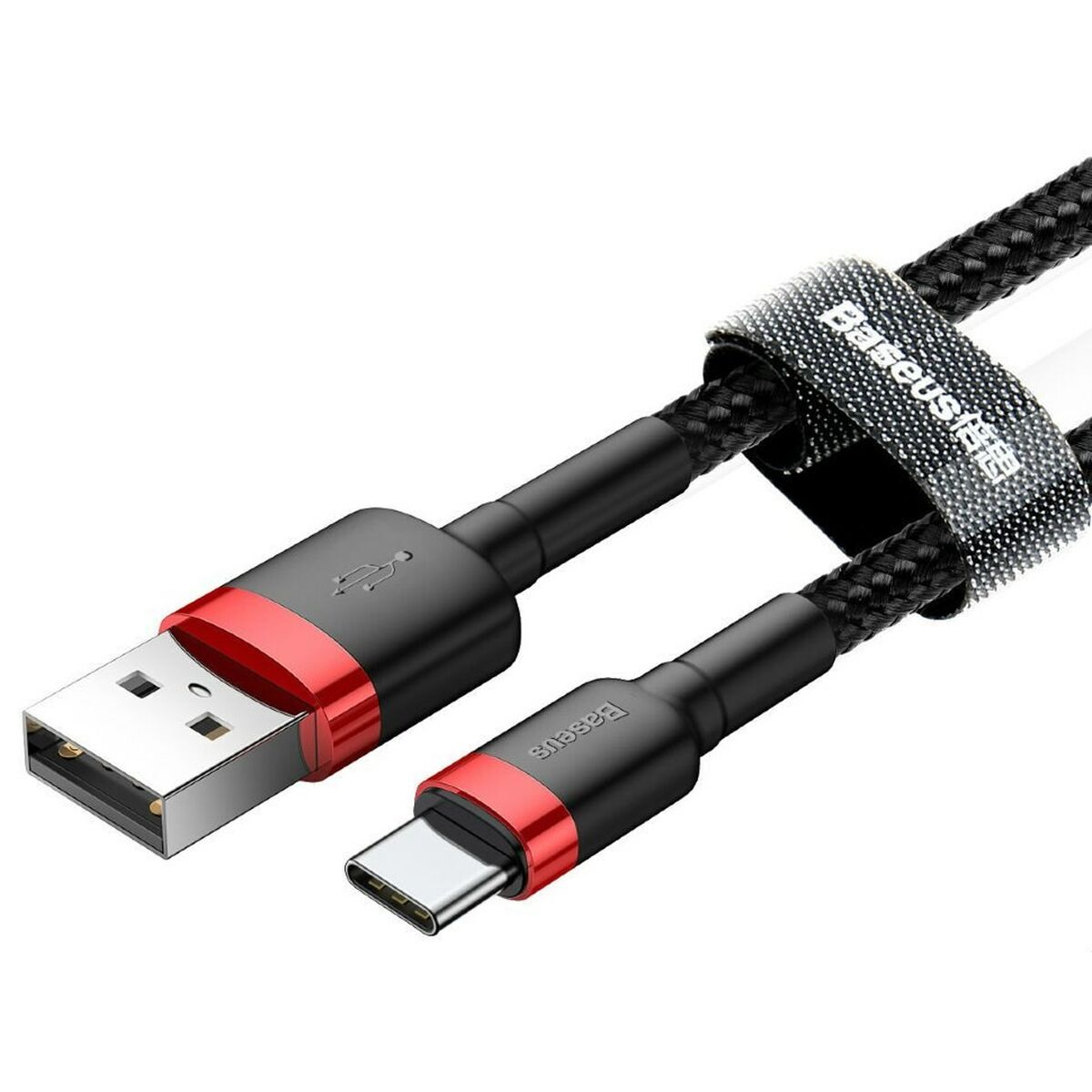 USB A till USB C Kabel Baseus Cafule Svart 2 m - 5