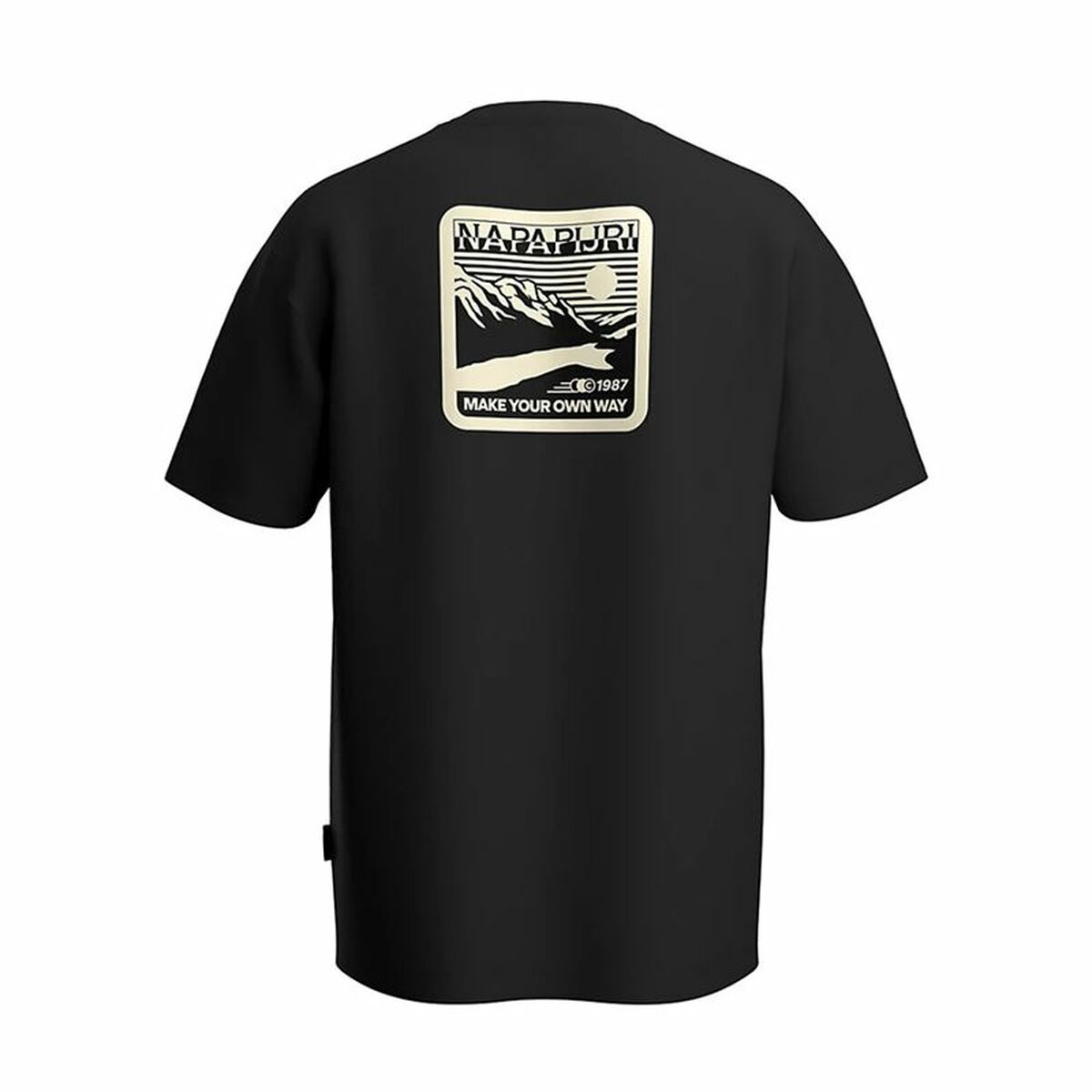T-shirt med kortärm Herr Napapijri S-Gouin Svart - 2